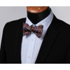 HISDERN Men's Floral Bowtie Formal Tuxedo Self-Tie Bow Tie