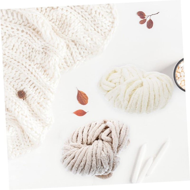 Gatuida 1pc Chunky Chenille Yarn for Hand Knitting Soft and