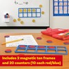LEARNING ADVANTAGE Giant Magnetic Foam Ten Frames | Early Math