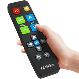 Vizio Replacement TV Remote Compatible with Vizio TV's ONLY (Black) Big Button TV Remote Control, Simplified and Easy to Use (2xAAA Batteries not Included)