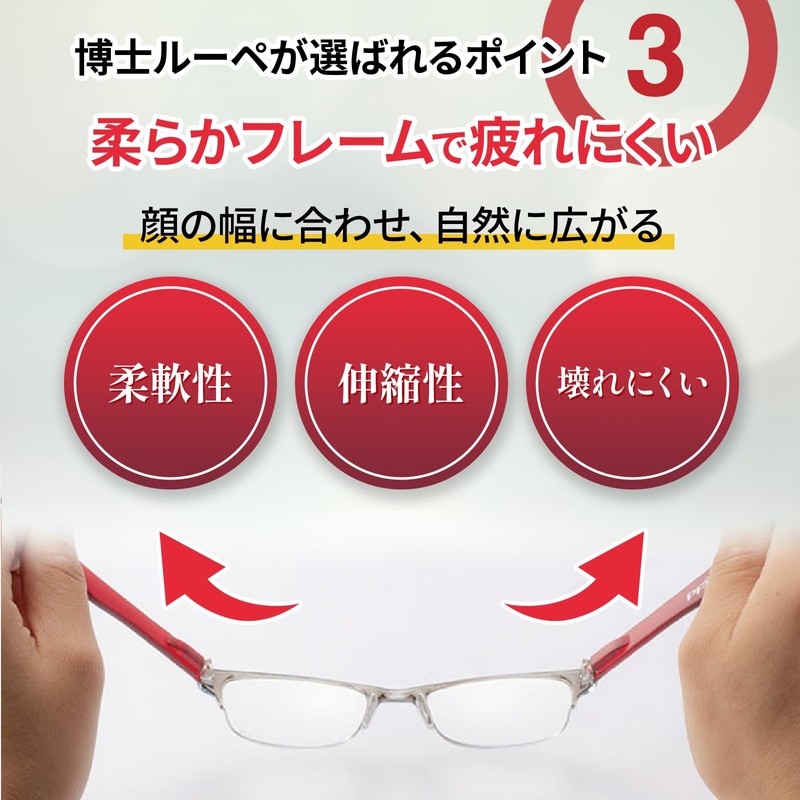 Dr. Loupe Approximately 1.8 Times Crystal Red with Serial Number