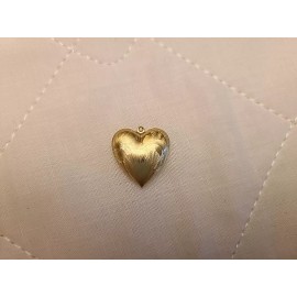 Unbranded Vintage 50 Pcs Gold Tone hollow Pillow Heart Charms Pendant 20mmx20mm DIY
