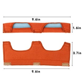 AALlyn 8-Pack Safety Helmet Welding Hood Sweat Absorbers, Cotton Breathable Sweatproof Replacement Pads for Safety Helmets, Washable Sweatproof Cotton Pads (Yellow)