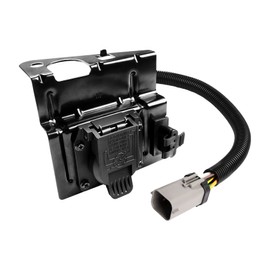 Misakomo Trailer Tow Wiring Harness Hitch Connector Assembly with Mounting Bracket, Compatible with 2002-2004 Ford F250 F350 Super Duty Pickup Truck, 4-Flat 7-Way Plug Adapter Replace# 2C3Z-13A576-DA