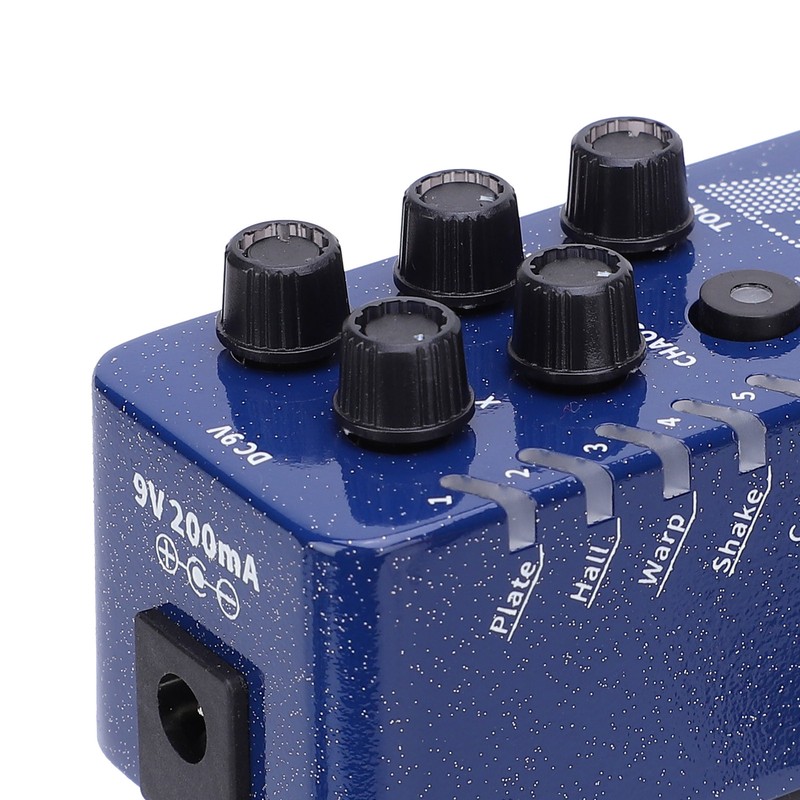 Reverb Effect Pedal Digital 7 Ambiance Guitar Built In Infinite