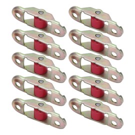 10 Rodillos de Ventana Corrediza de Acero Inoxidable, Ruedas para Ventana de Puerta Corrediza, Base de Gabinete 12