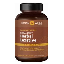 Vitamin World Herbal Ease Herbal Laxative Digestive Care 250 rapid release capsules