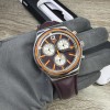 Swatch NEW✅ Swatch Irony PRISIONER Chronograph Dark Purple Leather Men's