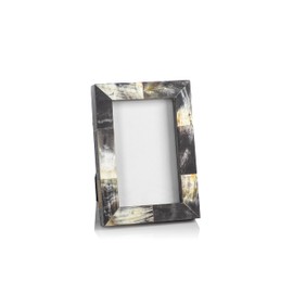 Zodax African Black Horn Inlaid Photo Frame - 4x6