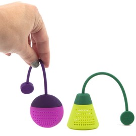 Manna Essential Tea Infuser for Loose Leaves - 2-Pack| BPA Free | Heat Resistant - Lime/Purple