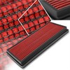 Red Reusable&Washable High Flow Drop-in Air Filter Compatible with 97-06