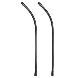 PATIKIL 22" Microphone Gooseneck, 2Pcs 5/8"-27 Thread Metal Universal Hose Flexible Arm Gooseneck Tube Extension for Multifunction DIY, Black
