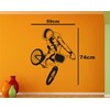 Cycle Stunt Black Wall Sticker and WallpaperWall Sticker and Wallpaper