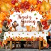152 Pcs Thanksgiving Fall Balloons Arch Garland Kit Disposable Maple