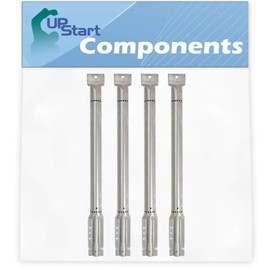 UpStart Components 4-Pack BBQ Gas Grill Tube Burner Replacement Parts for Front Avenue 463269806 - Compatible Barbeque Stainless Steel Pipe Burners