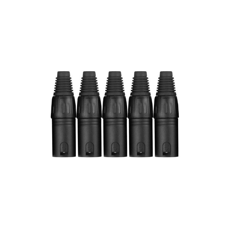 Pronomic XMPLUG Black XLR male - 5 pack