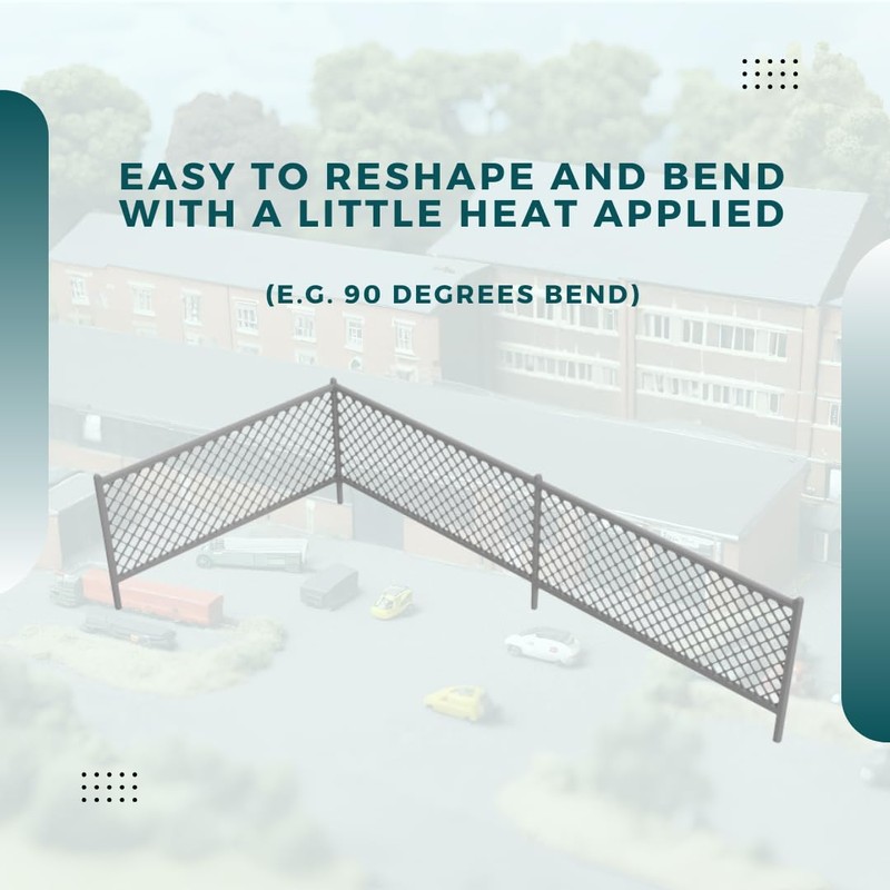 Trackside 3D 1:76 OO Gauge Railway Chain Link Security Fencing