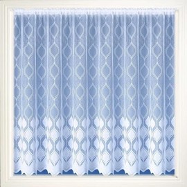 Marseille White Net Curtains, Lace Curtain, Cut To Width (114 cm 45" Drop)