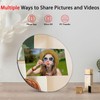Frameo Round Digital Picture Frame – WiFi Mirror Touchscreen Display,