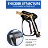 Short Pressure Washer Gun, 5000 PSI Max Swivel High Pressure