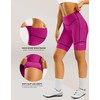 Padded Bike Shorts for Women High Waisted 4D Padding Cycling