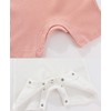 MAMIMAKA Newborn Romper Solid Cotton Baby Boy Girl Short Sleeve
