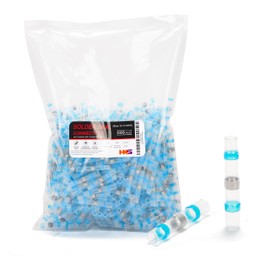 HKS 600 PCS Solder Seal Wire Connectors - Blue 16-14 AWG - Heat Shrink Solder Butt Connectors - Tinned - Automotive Marine Boat Crimp - Waterproof and Insulated
