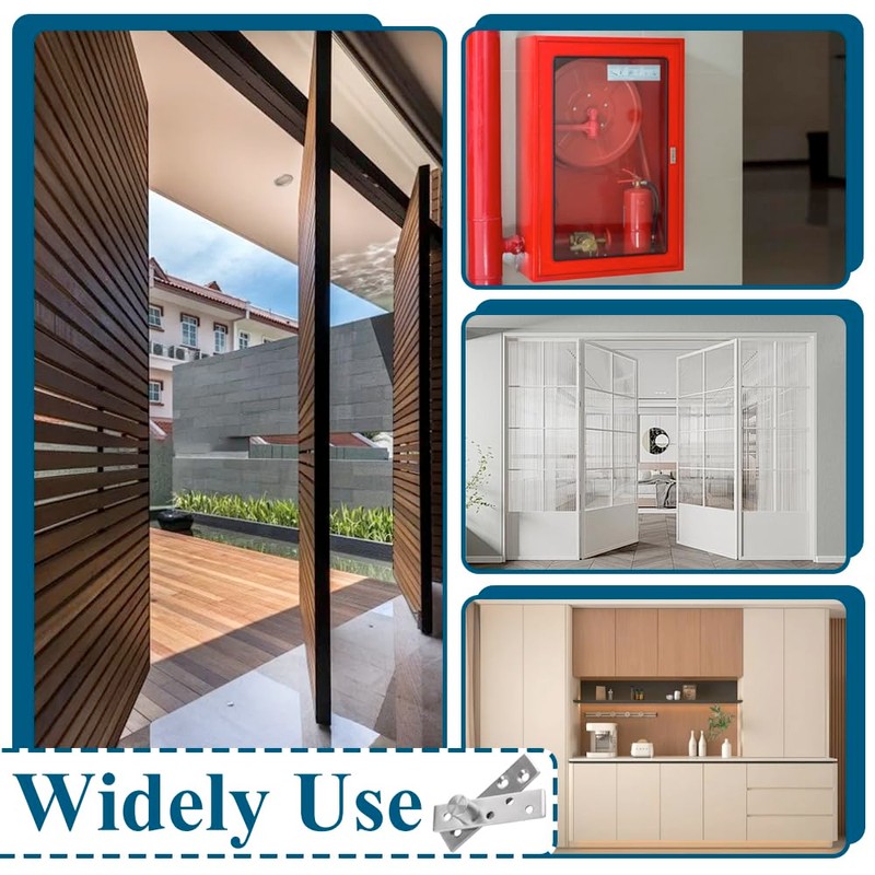 2 Sets Eccentric Pivot Hinge 360° Rotation Hinge Revolving Door