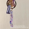 COLORFUL BLING Glitter Snowflakes Alphabet Butterfly Initial letter Keychain for
