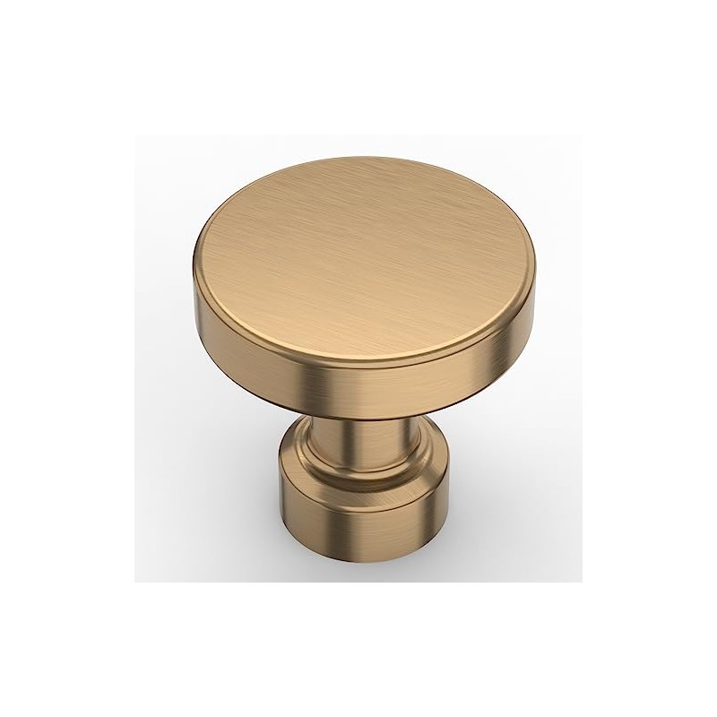 Amerdeco 10 Pack Champagne Bronze Kitchen Cabinet Knobs and Pulls