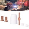 110 Pcs Plasma Torch Accessory Set Porcelain Nozzle Cups Extended