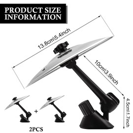 2 Stück Auto Crash Becken Car Cymbals Auto Schlagzeug Becken Mini Schlagzeug Autos Autounfall Schlagzeugs Musikinstrumente Ornamente Für Alle Arten Von Fahrzeugen (silbrig)