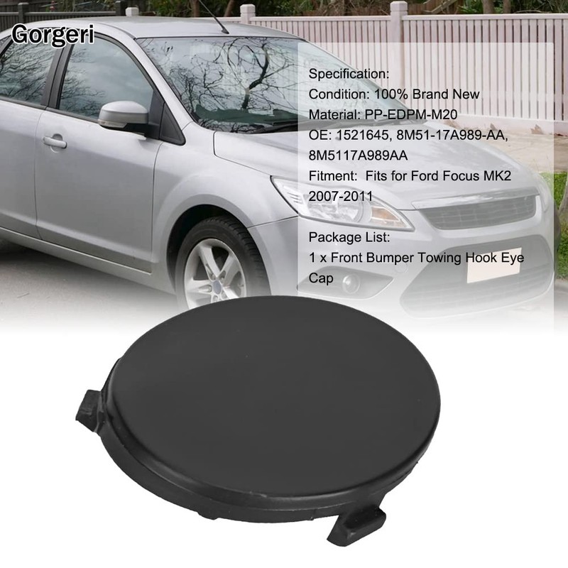 Front Bumper Tow Hook Eye Cover For MK2 (2007-2011) 8M5117A989AA