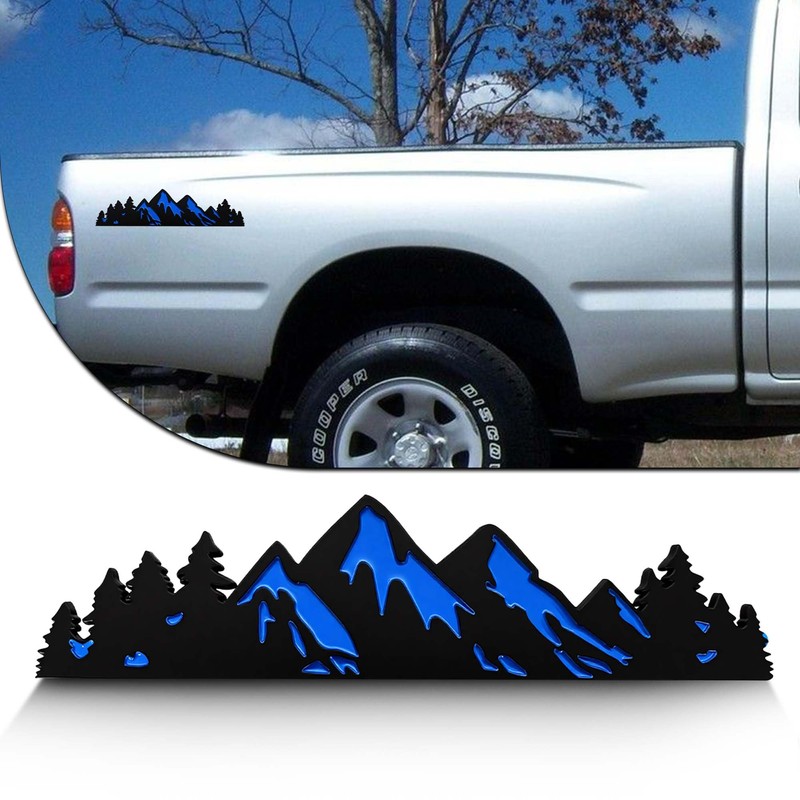 10 Inch Snow Mountain Graphic Logo Badge, Trunk Mountain Logo