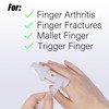 RonJea Lightweight Finger Splint, 4 Graduated Finger Braces Support for