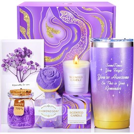 Birthday Gifts for Women, Mom, Wife, Girlfriend, Sister, Bestie - Mothers Day Gift for Mom Wife, Self Care Spa Gift Baskets for Women, Best Friends, Teacher, Employee Appreciation, Anniversary Gifts