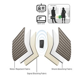 Vammcht Upgraded Faraday Bag for Key Fob (2 Pack), Premium Faraday Key Fob Protector– Car RFID Signal Blocking, Car Security Protection, Anti-Theft Pouch, Anti-Hacking Case Blocker Light Bronze