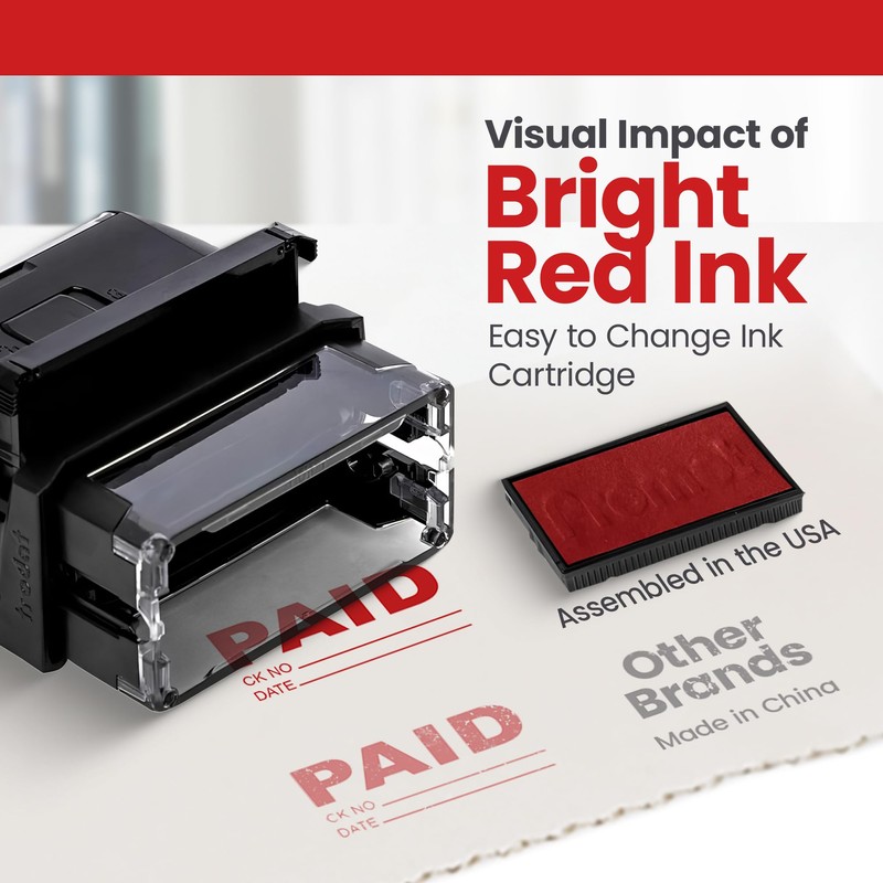 Promot Paid Stamp Self Inking Stamp - Paid Stamp for