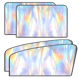 DUSCOKE 4PCS Car Side Window Sun Shade, UV Protection Car Windshield Window Cover, Magnetic Auto Front & Rear Seat Privacy Curtain for Baby, Universal Camping Accessories for Block Sunlight (4PCS)