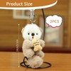 SoeUyd Pack of 4 Alpaca Cuddly Toy, Alpaca Key Ring,