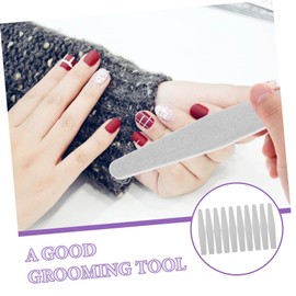 FOMIYES 10pcs Square Nail File Set Sponge Nail Files for Acrylic Manicure Supplies