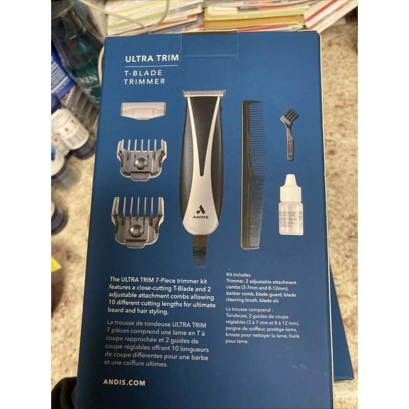 Andis Ultra Trim T-Blade Trimmer Kit 7 Piece Kit New