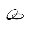 car-attention Car Front Rear Logo Emblem Badge Ring Decoration Fit