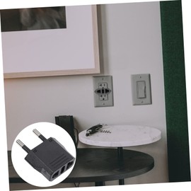 Mipcase 6pcs Pure Copper Power Socket Converter US to for European Use Compact Design for Suitable for Appliances Under