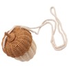 Kids Rattan Storage Basket Hand Woven Decorative Acorn Shaped Basket