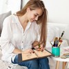 Skycase A5 Ring Binder Refillable - Black with Brown Refill
