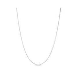 ARGENTO REALE 1MM- 2MM Sterling Silver Round Snake Chain Necklace- Solid Sterling Silver Italian Chain For Pendants, Flexible 925 Snake Chain, 16-30 Lobster Clasp