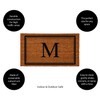 Evergreen Flag Monogram Letter M Entrance Doormat | 28 x