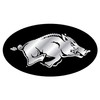 ARKANSAS RAZORBACK Running Hog Black Mirrored Hitch Receiver Cover