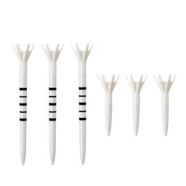 DAIYA GOLF TE-513 Tomahawk Tee Line & Short (Total 6 Pieces) White